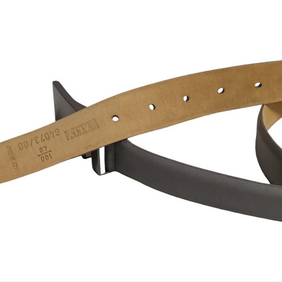 Bally Mans Leather Belt Silver Buckle  Sz 40 - Picture 7 of 7